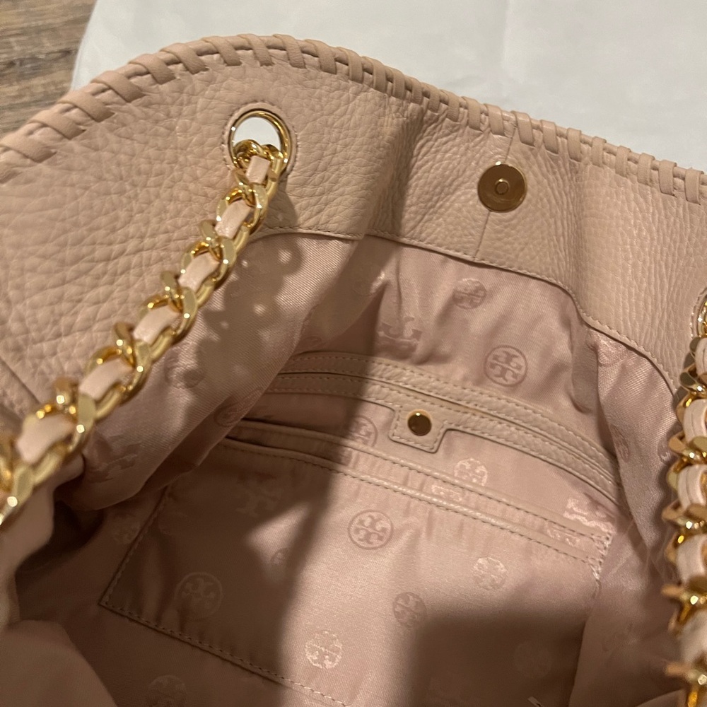 Tory Burch Tan/pink Leather Tote Bag - Picture 12 of 13